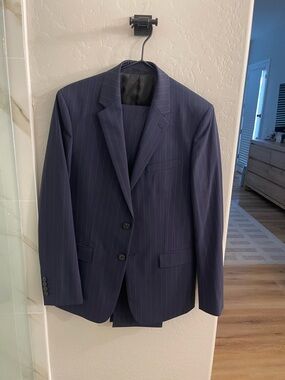 New Theory Chambers Pinstripe Wool Blend Blazer (Size: 38R)